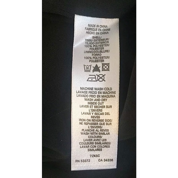 FRENCH CONNECTION Sz 6 Faux Wrap Metallic Blouse - Picture 7 of 7